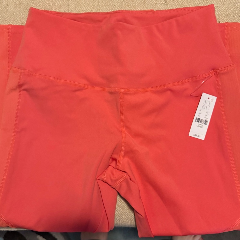 New York & Company Coral Capri Active Leggings